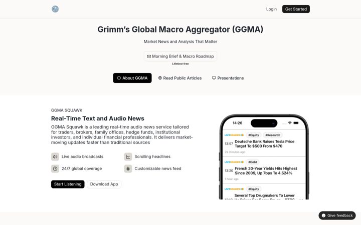 Screenshot of ggma.ch