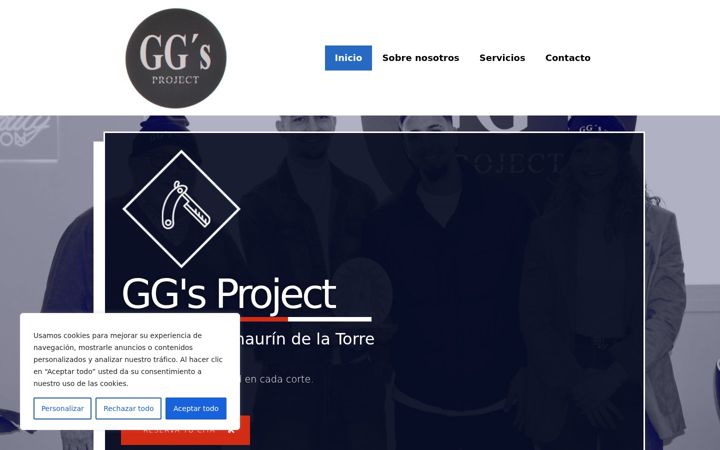 Screenshot of ggprojectpeluqueria.com