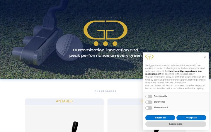 Screenshot of ggputters.com