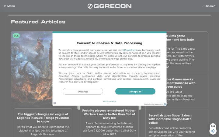 Screenshot of ggrecon.com