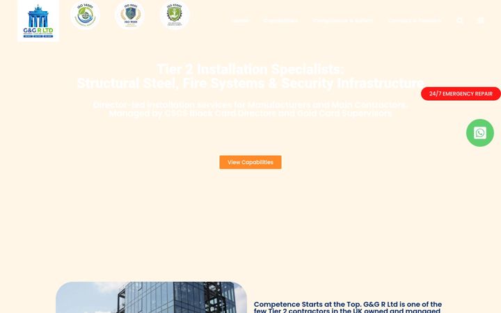 Screenshot of ggrltd.com