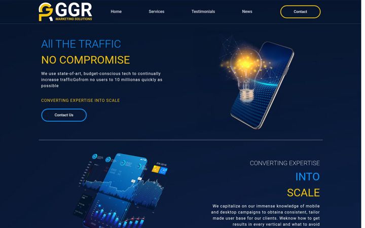Screenshot of ggrmarketingsolutions.com