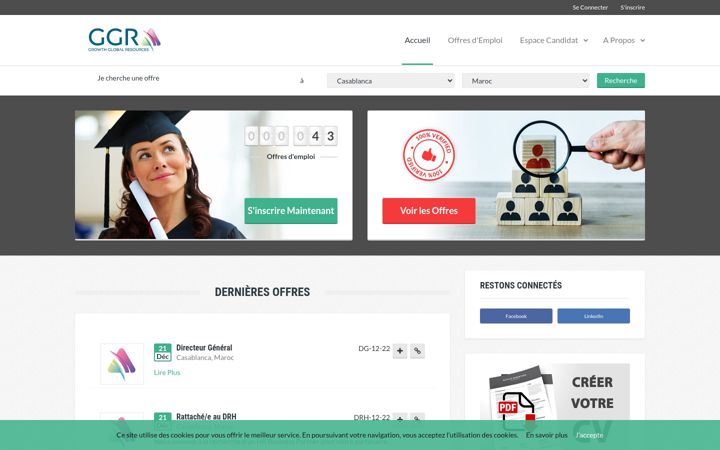 Screenshot of ggrsourcing.com
