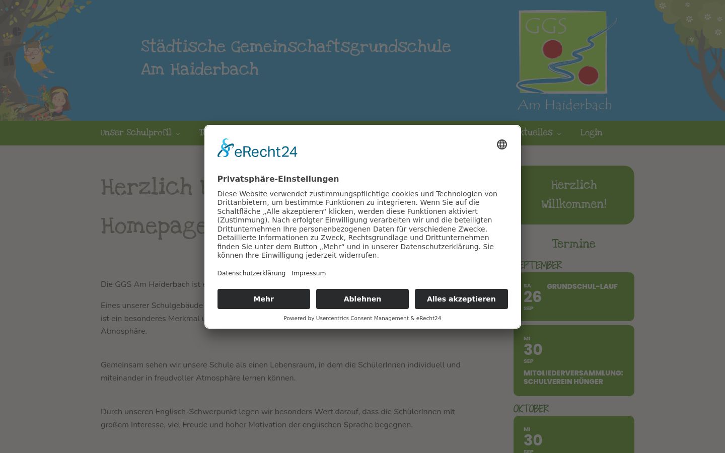 Screenshot tal-banner tal-kunsens muri qabel kwalunkwe interazzjoni