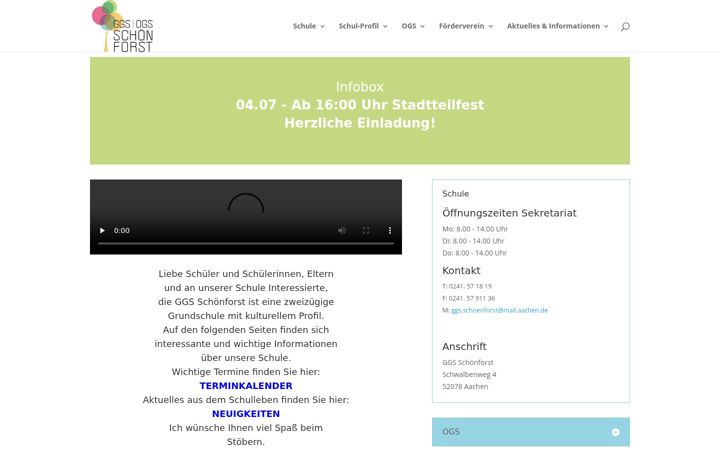 Screenshot of ggs-schoenforst.de