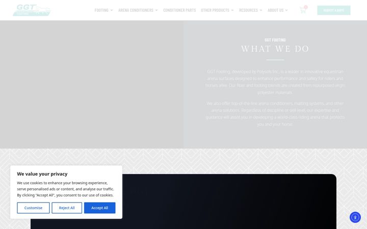 Screenshot of ggtfooting.com