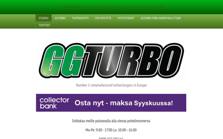 Screenshot of ggturbo.fi
