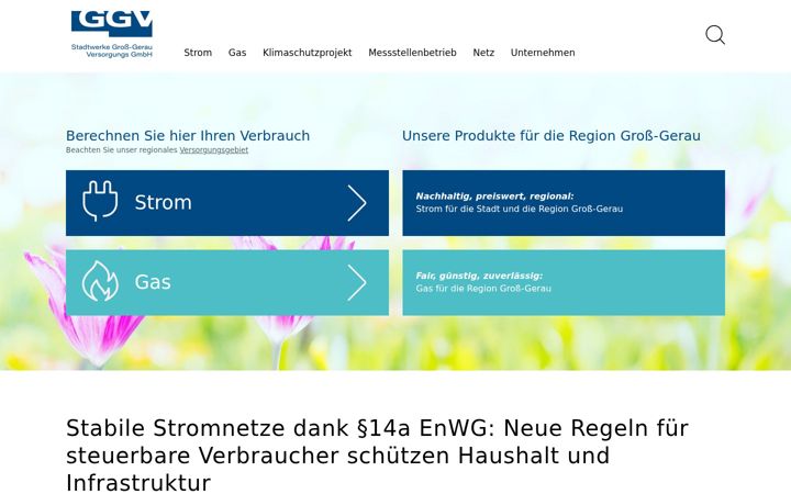 Screenshot of ggv-energie.de