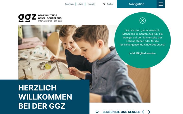 Screenshot of ggz.ch