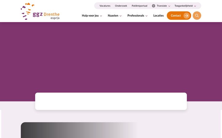 Screenshot of ggzdrenthe.nl