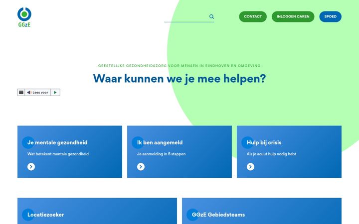 Screenshot of ggze.nl