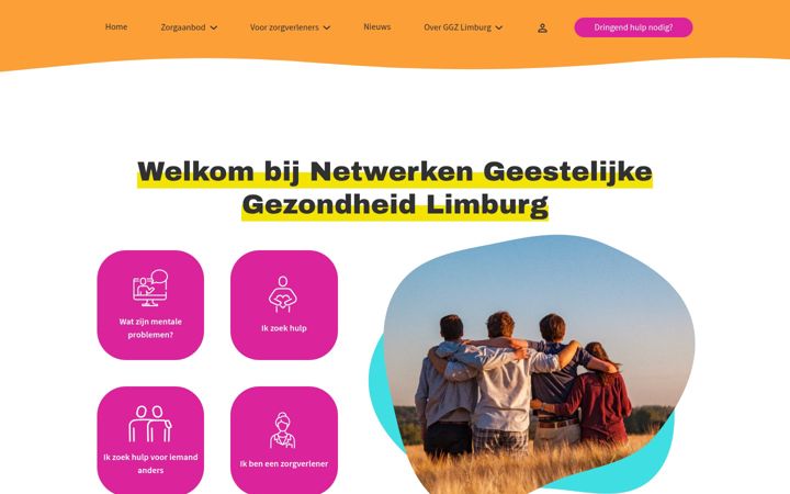 Screenshot of ggzlimburg.be