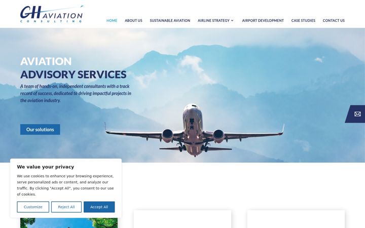 Screenshot of gh-aviation-consulting.com