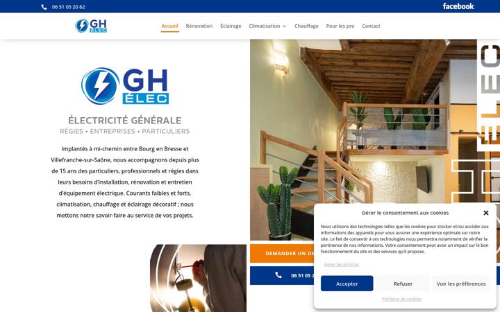 Screenshot of gh-elec.fr