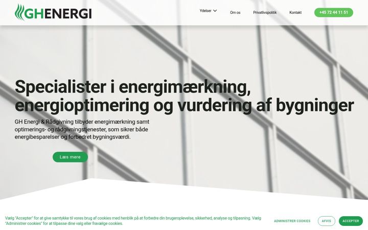 Screenshot of gh-energi.dk