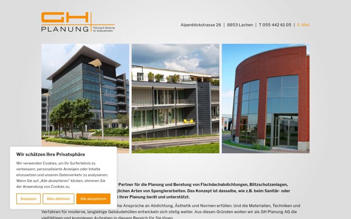 Screenshot of gh-planung.ch