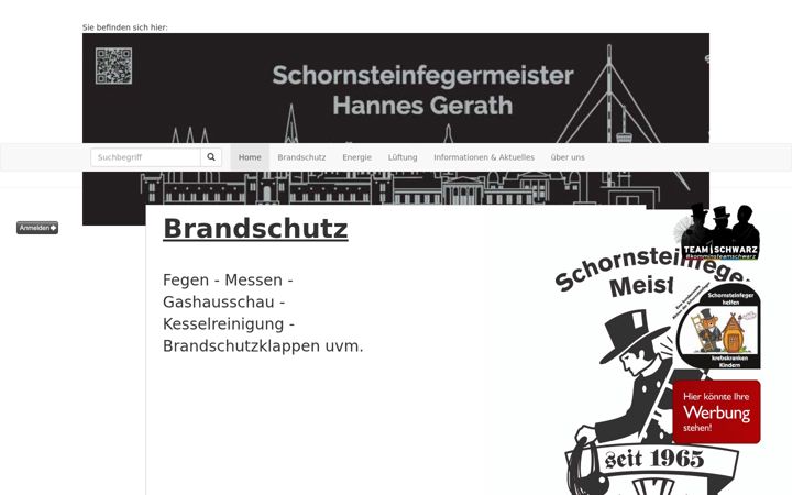 Screenshot of gh-schornsteinfeger.de
