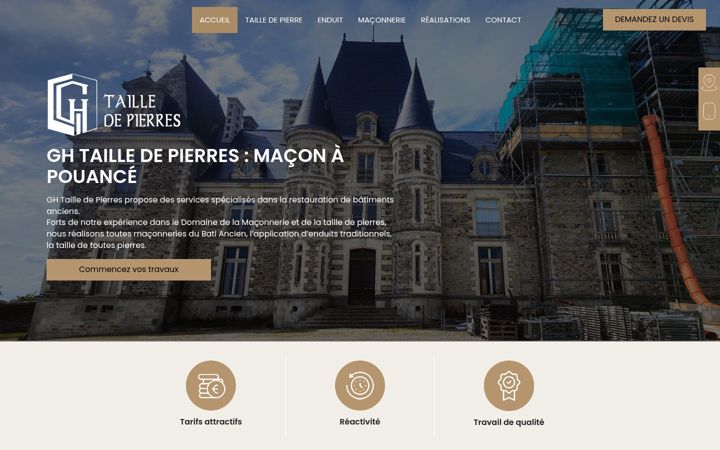 Screenshot of gh-tailledepierres.fr