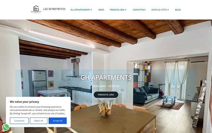 Screenshot of ghapartments.it