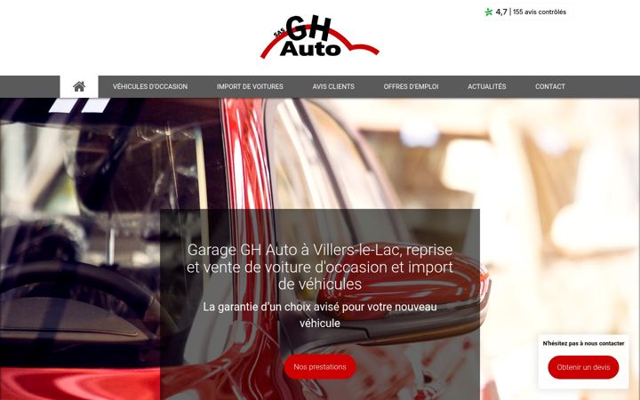 Screenshot of ghauto-avis.fr