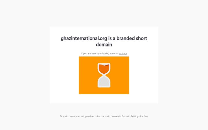 Screenshot of ghazinternational.org