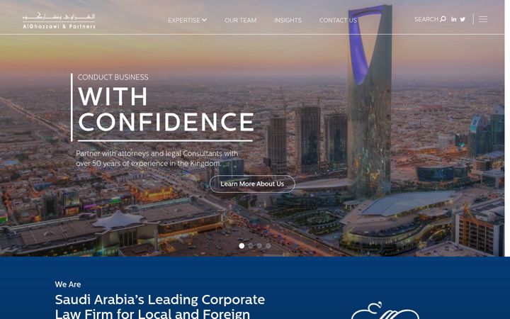 Screenshot of ghazzawilawfirm.com