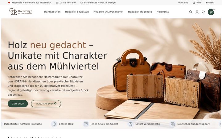 Screenshot of ghb-holzdesign.at