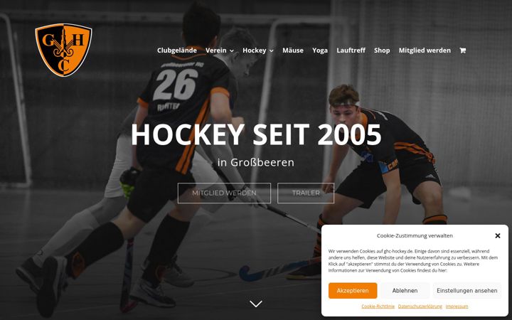 Screenshot of ghc-hockey.de