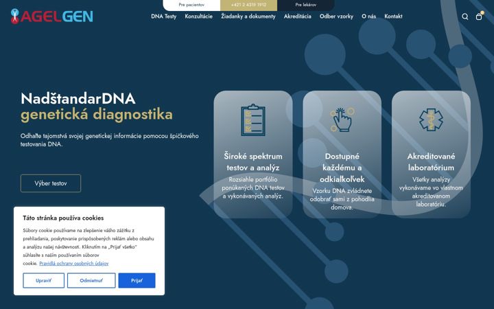 Screenshot of ghcgenetics.sk