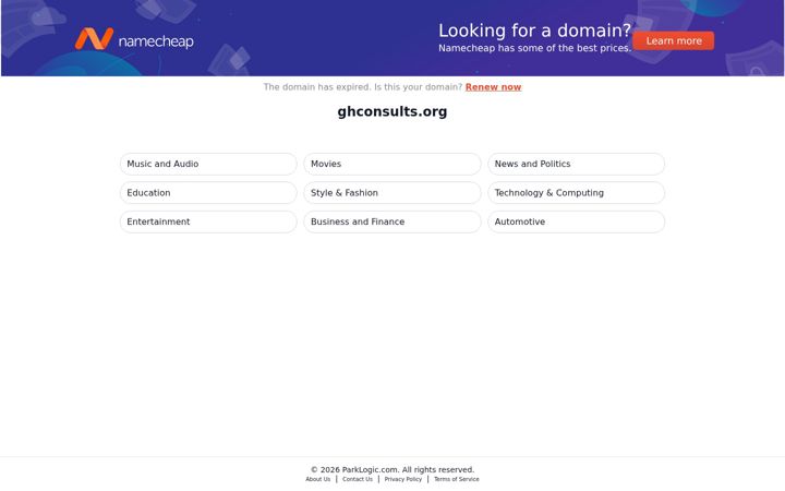 Screenshot of ghconsults.org