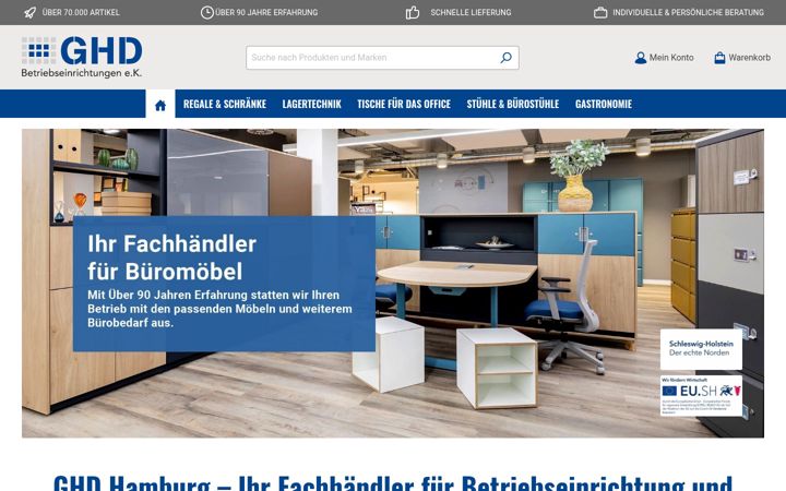 Screenshot of ghd-hamburg.de