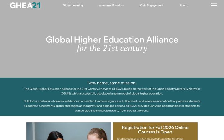 Screenshot of ghea21.bard.edu
