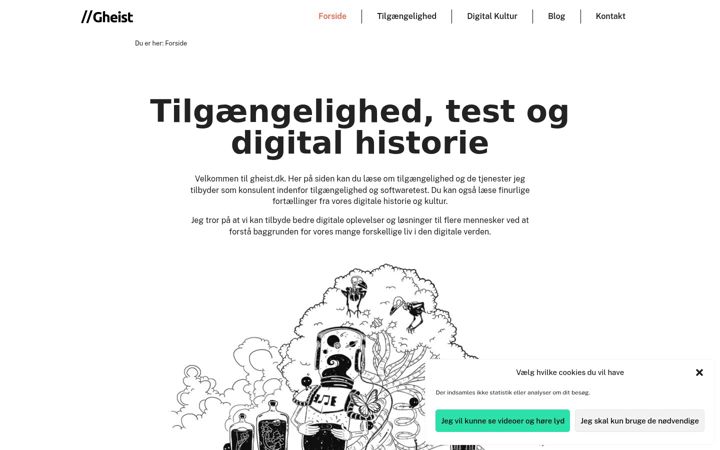 Screenshot of gheist.dk