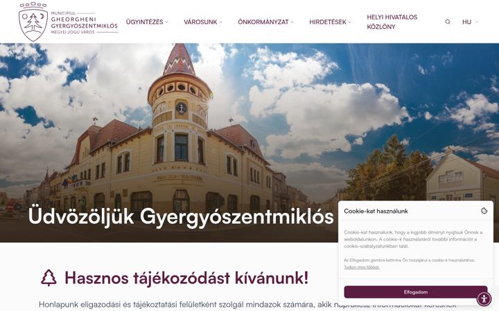 Screenshot of gheorgheni.ro