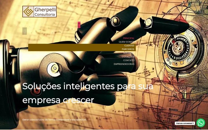 Screenshot of gherpelli.com.br