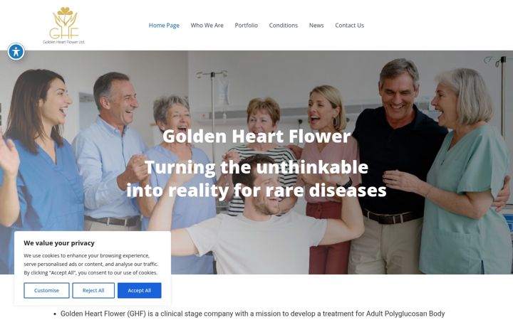 Screenshot of ghf-pharma.com
