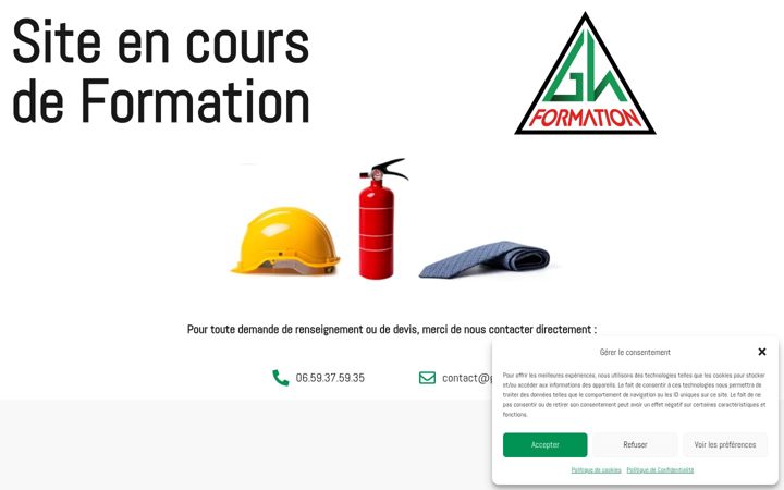 Screenshot of ghformation.fr