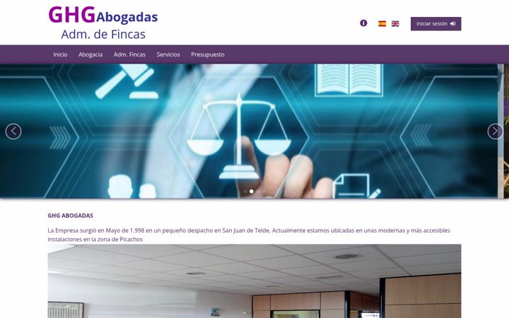 Screenshot of ghgabogadas.com