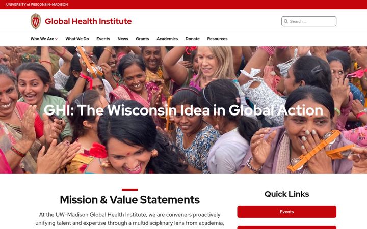 Screenshot of ghi.wisc.edu