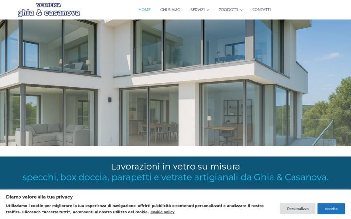 Screenshot of ghiaecasanova.it