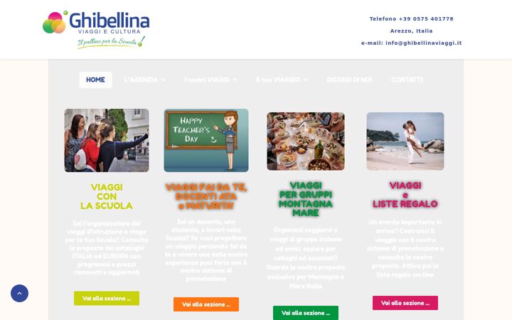 Screenshot of ghibellinaviaggi.it