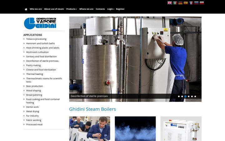 Screenshot of ghidinisteam.com