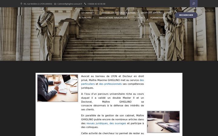 Screenshot of ghiglino-avocat.fr
