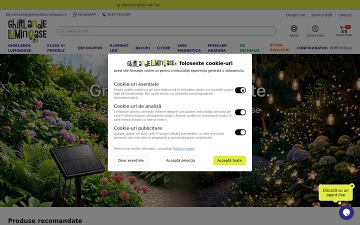 Screenshot of ghirlandeluminoase.ro