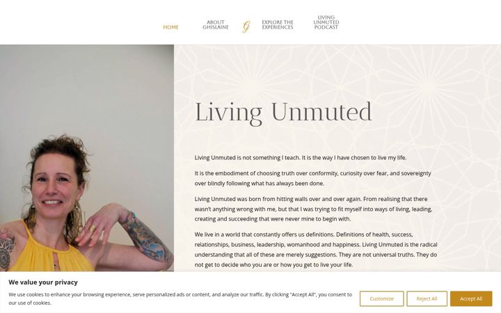 Screenshot of ghislainealbina.com