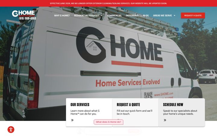 Screenshot of ghome.com