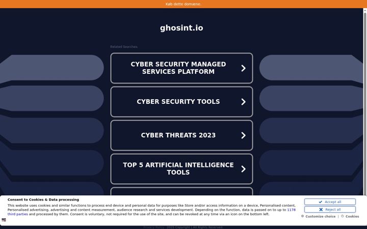 Screenshot of ghosint.io