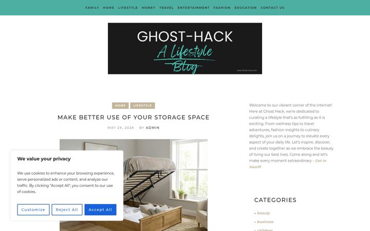 Screenshot of ghost-hack.com