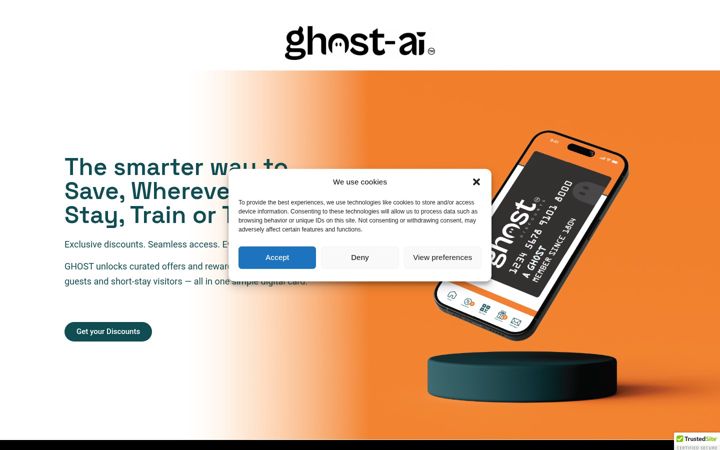 Screenshot of ghostdiscounts.co.uk