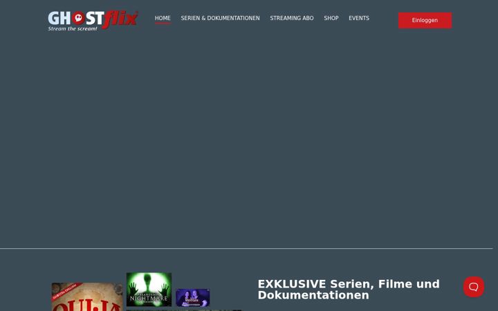Screenshot of ghostflix.tv